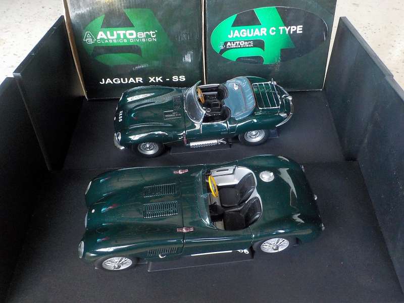 C-Type and XKSS models by Auto Art, 1/18 scale