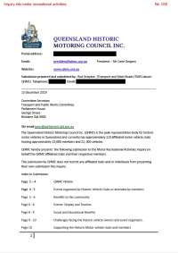 JDCQ submission to Motor Recreational Activities Inquiry