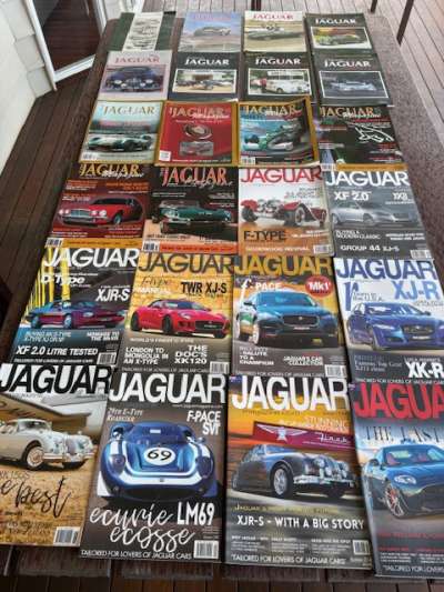 Complete set of Jaguar Drivers Magazines
